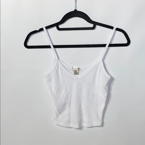 White crop top